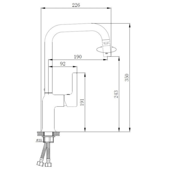 смеситель для кухни haiba hb70814