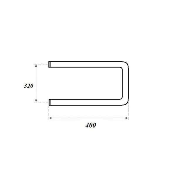 полотенцесушитель водяной point pn35334 320x400 п-образный (1") цвет хром