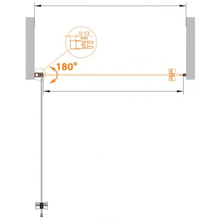 душевая дверь 65 cezares eco-o-b-1-65-c-cr прозрачное