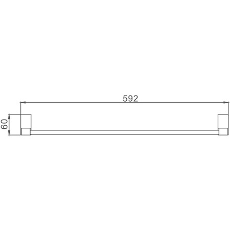 полотенцедержатель haiba hb8801 цвет хром