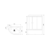 душевой бокс royal bath rb150alp-t-ch-r