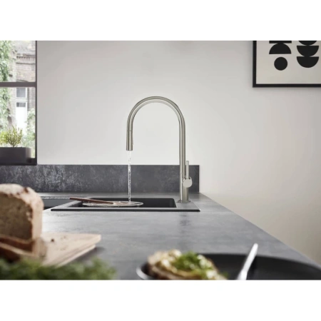 смеситель для кухни hansgrohe talis m54 72801000, хром