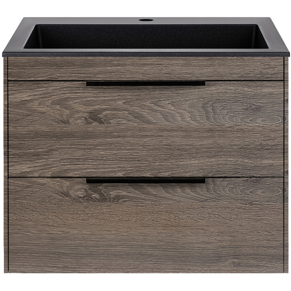 тумба под раковину vincea chiara 2d 60 vmc-2c2600ro подвесная r.oak