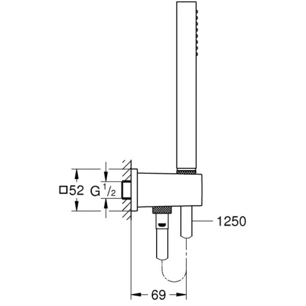 душевой набор grohe euphoria cube stick 26405000