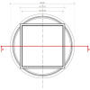 душевой трап 144x144/50 мм pestan confluo standard plate 8 13702560 2 в 1 с основой под плитку