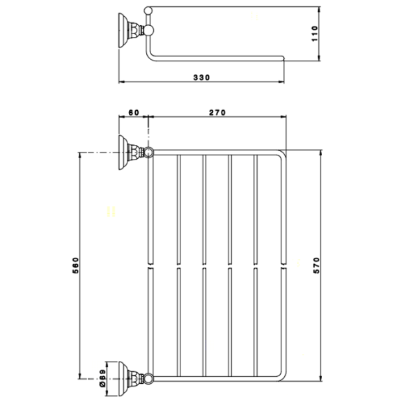 Полка Nicolazzi Accessori Classica 1499CR