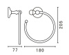 полотенцедержатель art&max am-e-2680sj-cr