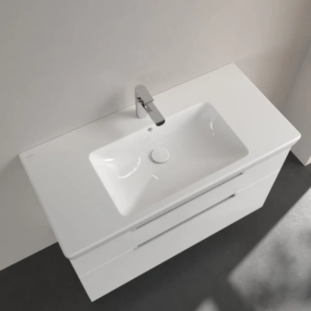 раковина подвесная/полувстраиваемая villeroy & boch subway 2.0 7175a0r1