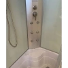 душевая кабина river dunay 120x80x46 мт r 10000000125 профиль матовый хром задняя стенка белая