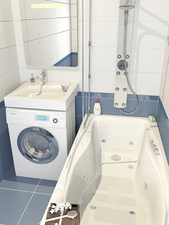 раковина над стиральной машиной altasan quadro 60x60