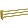 Полотенцедержатель Wonzon & Woghand Lotte WW-8341-BG 39,8 см, поворотный, тройной, золотой матовый