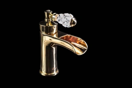 смеситель для раковины boheme vogue crystal 211-crst золото