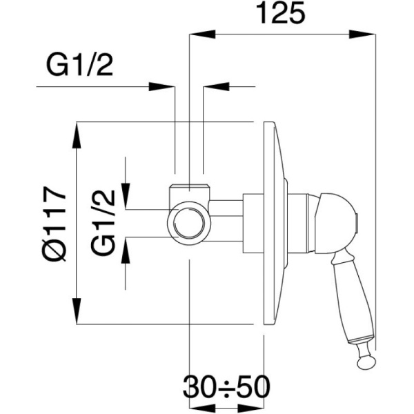 термостат для душа migliore oxford ml.oxf-6377.bi.ra