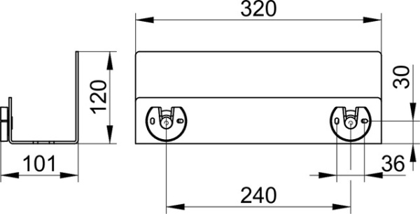 Полка корзина Keuco 24952 370000 черный матовый