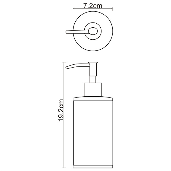 Дозатор для жидкого мыла WasserKRAFT Rossel K-5799 цвет белый