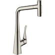 Смеситель для кухни Hansgrohe Metris Select M71 73820800, сталь
