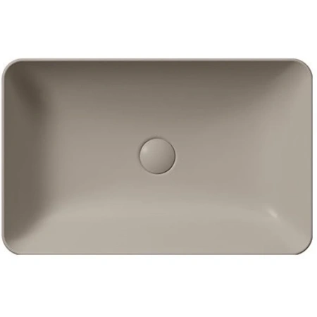 раковина gsi nubes 903605 накладная, 60x38 см, tortora opaco (коричневый матовый)