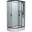 Душевая кабина 120x80x215 см Frank F412/1R Black 146009 прозрачное