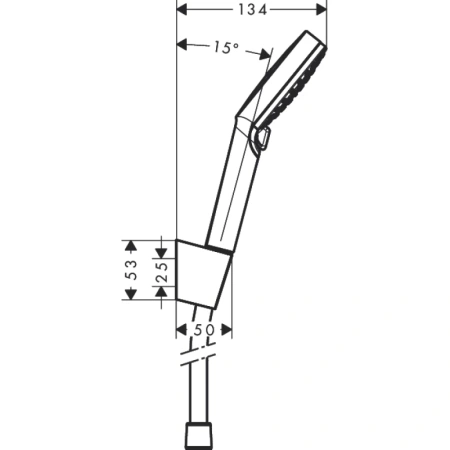 душевой набор hansgrohe crometta vario, 1,60 м 26692400