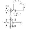 смеситель для кухни grohe costa l 31191001