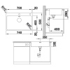 кухонная мойка blanco andano 700-if/a infino зеркальная полированная сталь 522995