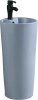 Раковина SantiLine SL-4007BM напольная, Ø 41 см, цвет серый