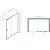 душевая дверь rgw passage pa-14 g 150 41081415-16 профиль золото стекло прозрачное