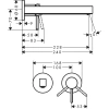 смеситель для раковины с выпуском hansgrohe finoris 76050000