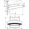 верхний душ hansgrohe rainfinity 250 1jet 26226000