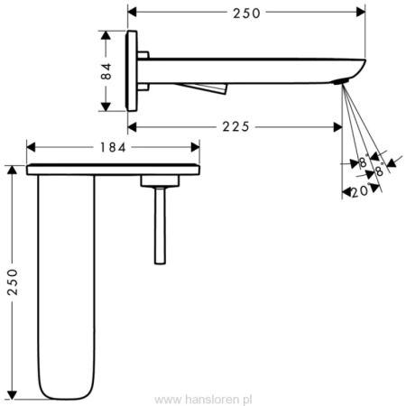 смеситель для раковины hansgrohe puravida 15085400