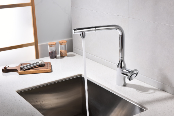 смеситель для кухни с подключением к фильтру paulmark urban ur213104-cr, цвет хром