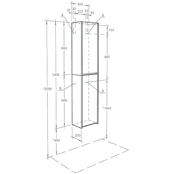 подвесной шкаф aquaton сканди 35 1a255003sd010 белый