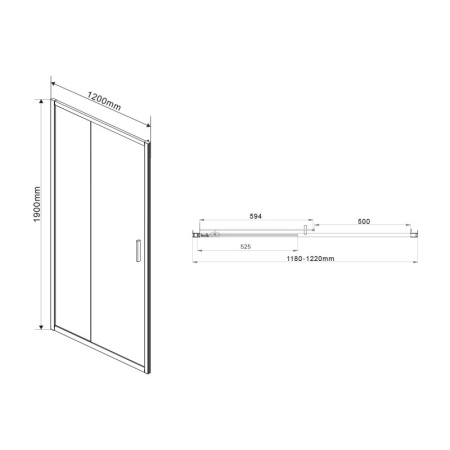 душевая дверь 120 см vincea garda vds-1g120cl прозрачное