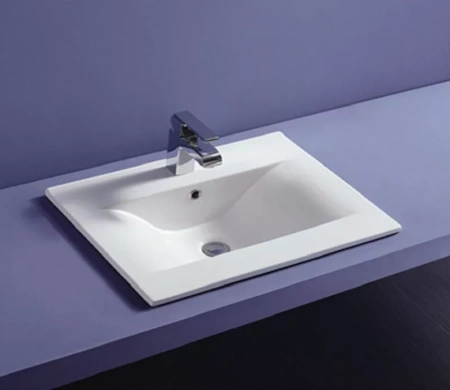 раковина полувстраиваемая 71 см ceramalux jy-807-70 белая