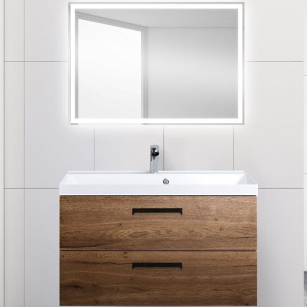 тумба под раковину belbagno aurora 90 aurora-900-2c-so-rt подвесная rovere tabacco