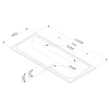 раковина am.pm func 120 m8fwpc1200wm белая матовая