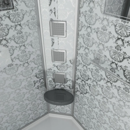 душевая кабина niagara luxe 120x90 ng-7711wr с гидромассажем