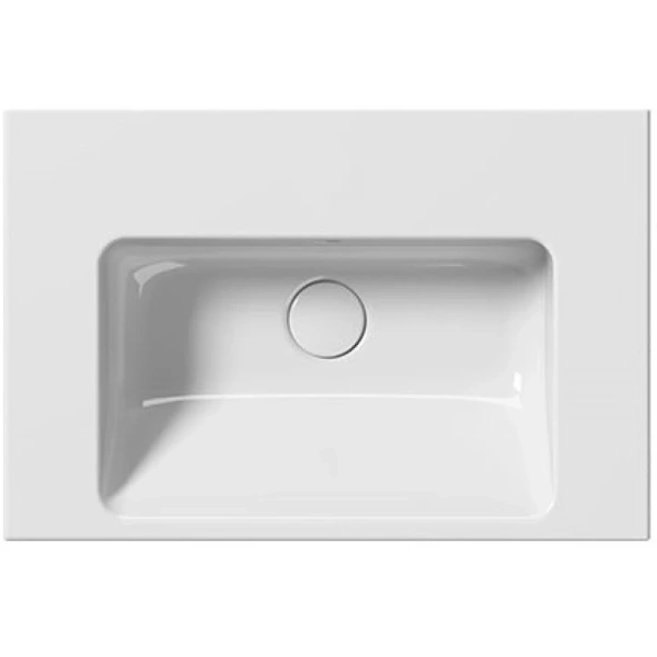 раковина gsi norm 8636111 подвесная, 60x40 см, bianco lucido (белый глянец)