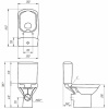унитаз напольный cersanit carina s-ko-car011-3/5-con-s-dl-w с бачком и сиденьем микролифт