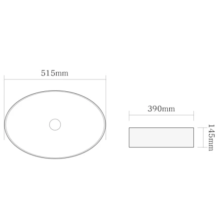 раковина 51,5x39 см santiline sl-1104mb