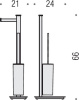 напольная стойка colombo design units b9107.s.cr