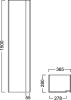 шкаф-пенал kerama marazzi buongiorno bgn.150.1\wht 150 белый