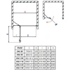 душевая дверь radaway essenza new black dwj 110 l прозрачное