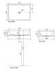 раковина galassia plus design 6103 накладная, 55х40 см, белая