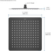 верхний душ aquatek aq2074mb черный матовый