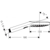 ручной душ hansgrohe raindance select e 120 air 3jet, ½ 26520000