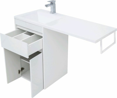 тумба с раковиной aquanet токио 110 l 239204 белая