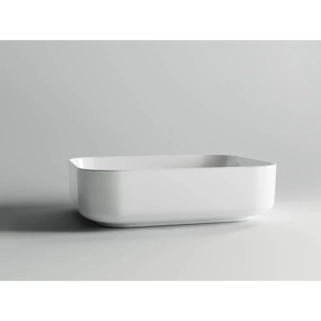 раковина ceramicanova element cn6011 накладная, 50x39 cм, белая