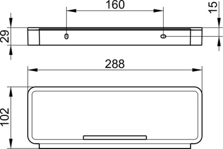 корзинка для душа keuco plan 14959 010038 хром \ сетло-серый