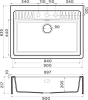 мойка кухонная omoikiri kinokawa 90-gr leningrad grey